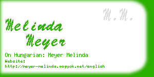 melinda meyer business card